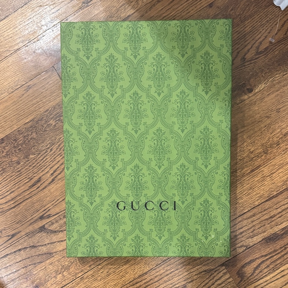 Gucci Green Ornate Pattern Shirt  Box